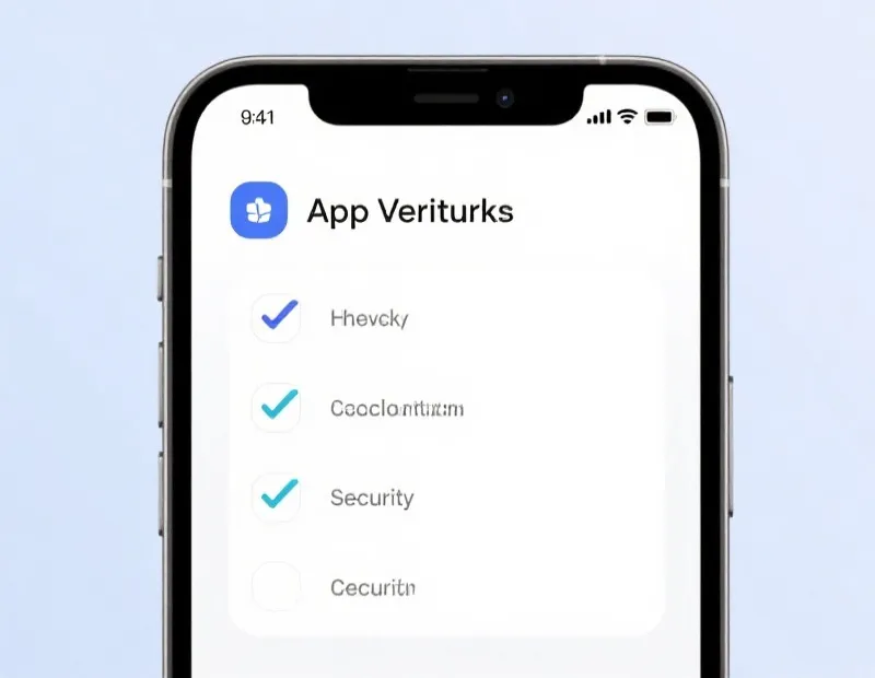 应用验证检查清单示意图
